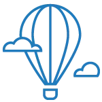 lonely planet travel content licensing balloon icon